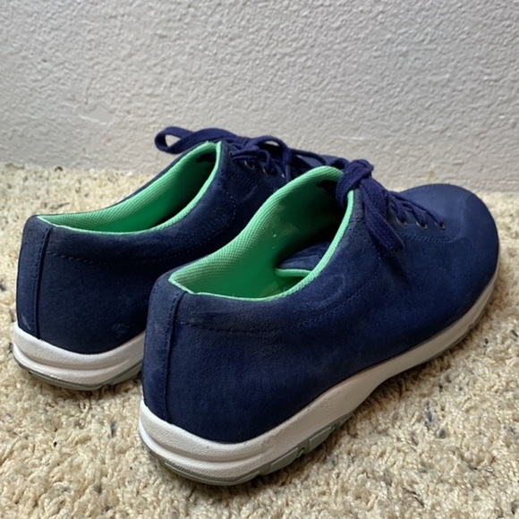 Duluth Trading Co royal blue suede lace up casual trainers sneakers size 8 M - Picture 4 of 11
